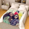 thumbnail image 5 of Personalized Collage Throw Blanket with Photo Text, Customized Picture Collage Throw Blanket for Birthday Customized Picture Bed Blanket for Boyfriend Girlfriend Anniversary Blankets, 5 of 5