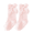 Pink(0-1years), variant on Baby Girls Knee High Socks with Bow Ruffle, Non-Slip Cotton Toddler Stockings, Soft Infant Long Tube Dress Socks for Newborn Girls