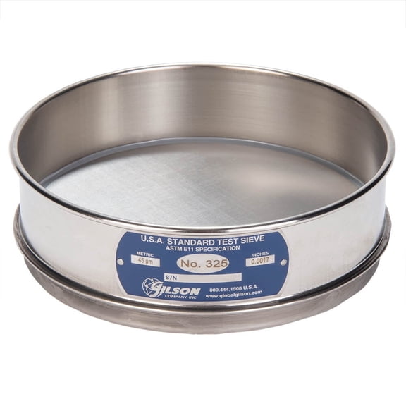 8in Sieve, All Stainless, Full-Height, No.325