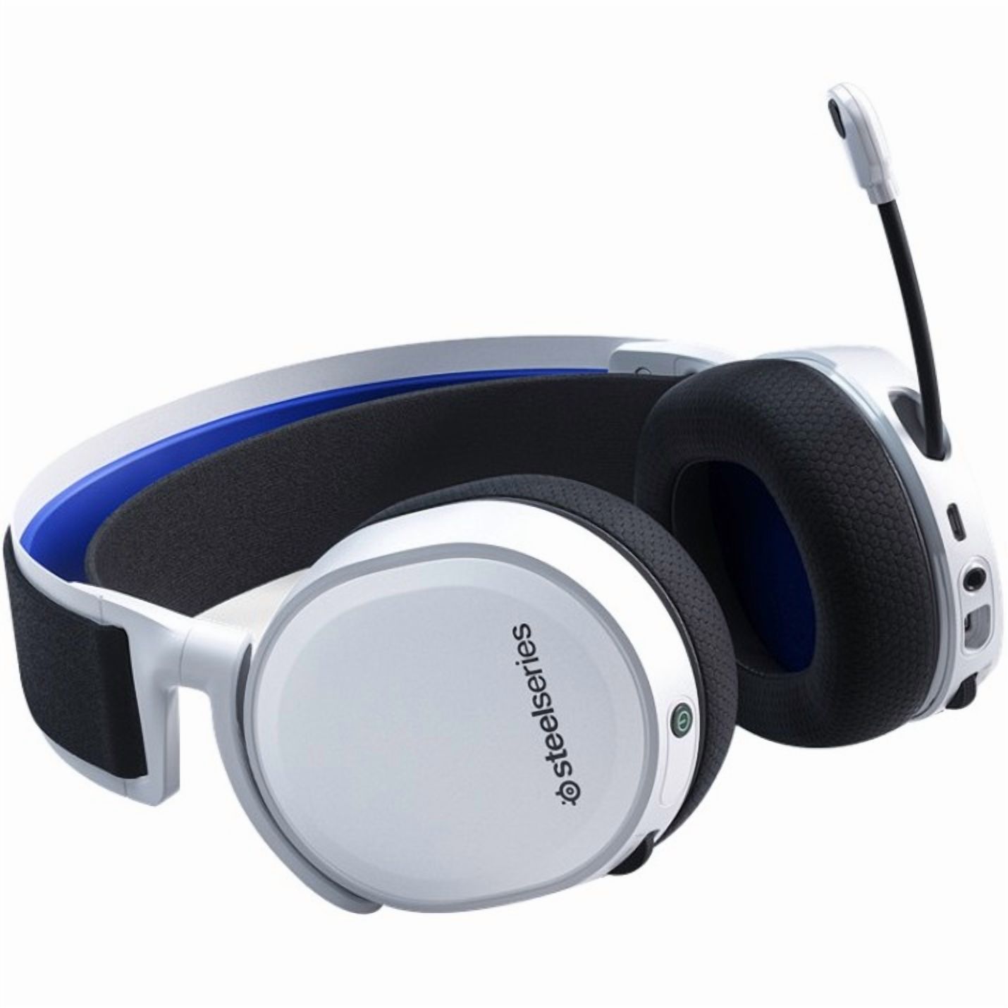 SteelSeries Arctis 7P - Headset - full size - 2.4 GHz - wireless - USB-C - white - for Sony PlayStation 4, Sony PlayStation 4 Pro, Sony PlayStation 4