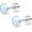 Fire and Snow, variant on Titanium Flatback Earrings for Women Fire and Snow Stud Earrings Flat Back Women Earrings Hypoallergenic Cartilage Flatback Earring Tragus Helix Tragus Conch Piercing 3mm-5mm