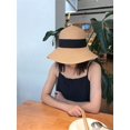 thumbnail image 3 of chapeau De Soleil Marron Pour Femme, Chapeau De Plage De 56 58 Cm De Large, 3 of 5