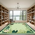 thumbnail image 2 of ODIKA 2'x3' Machine Washable Non-Slip Area Rug, Cottagecore Light Green High Traffic Rug with Pad, Green, 1035544, 2 of 8