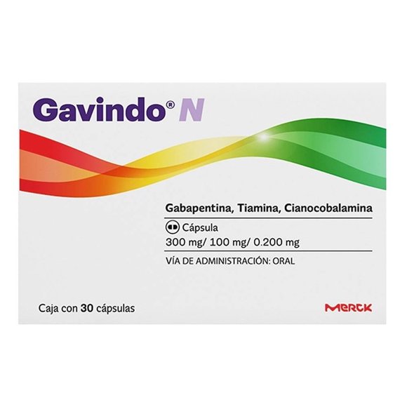 Gavindo 300 mg/ 100 mg / 0.200 mg 30 cápsulas