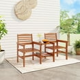 thumbnail image 1 of Gymax Outdoor Patio Loveseat w/ Coffee Table & Umbrella Hole for Garden Poolside, 1 of 9