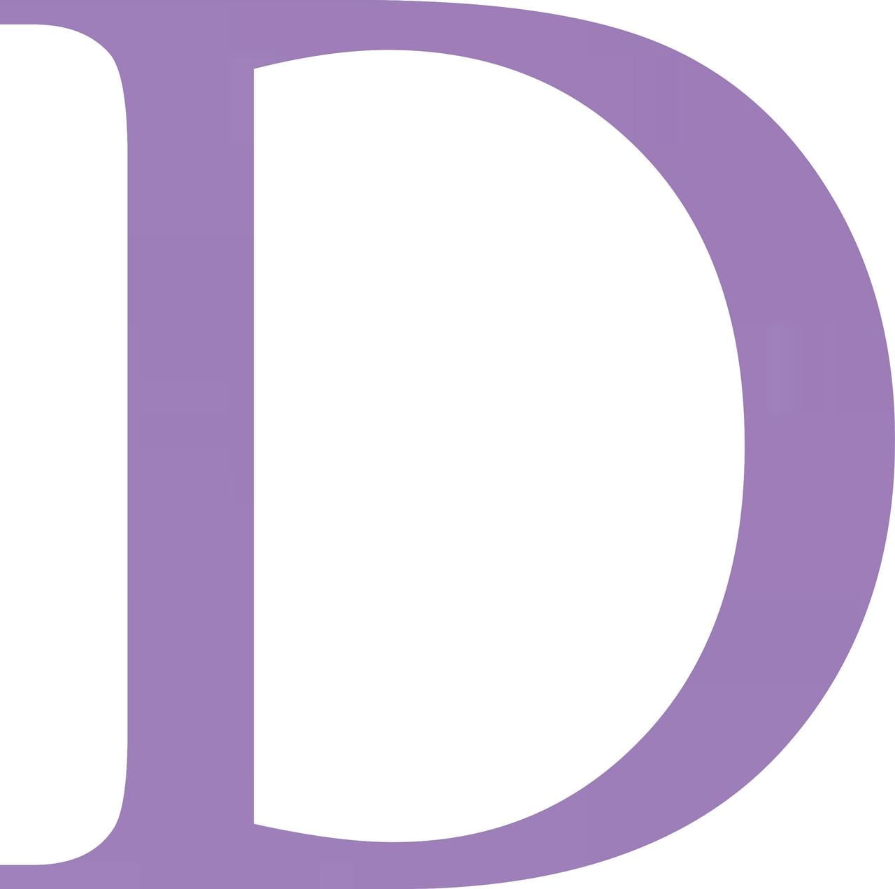 Acrylic Letter D Times, 4'' Tall Lavender Laser Cut Acrylic Letters ...