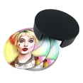 thumbnail image 3 of Harley Quinn Birds Of Prey Round Coaster Set Of 6 Tabletop Protection Mats Leather Drink Cup Coasters Kitchen Coffee Decor, 3 of 8