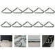 thumbnail image 4 of 20pcs Stainless Steel Triangle Ring Buckle V Rings For Trampoline Replacement Parts Bag, 4 of 5