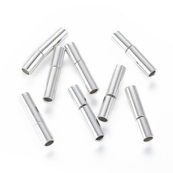 20sets Brass Bayonet Clasps Perfect Ending for Jewelry Making 14x3mm Hole: 2mm