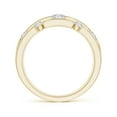 thumbnail image 2 of ANGARA Natural Triple Row Dotted Diamond Orbit Ring in 14K Yellow Gold for Women (Size-3.7mm| Color-H| Clarity-SI2) | April Birthstone, Anniversary, Jewelry Gift for Women | Natural Diamond Ring, 2 of 10