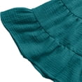 thumbnail image 5 of Girls Wide Leg Cotton Pants Kids Paperbag High Elastic Waist Palazzo Trousers Boho Summer Baggy Loose Plain Casual Beachwear, 5 of 7