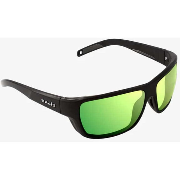 Bajio Sunglasses RIG220112 Rigolets Green Mirror Glass Black Matte