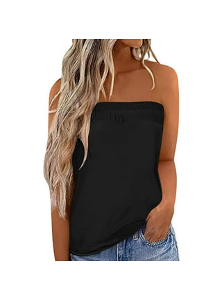Women's Sleeveless Strappy Tank Top Backless Pleated Bustier