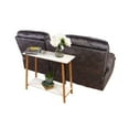 thumbnail image 6 of Eccostyle 2-Tier Solid Bamboo Frame Console Table - White, 6 of 7