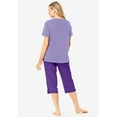 thumbnail image 2 of Dreams & Co. Plus Size 2-Piece Capri PJ Set, 2 of 5