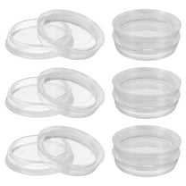 12Pcs Round Furniture Caster Cups, 1-7/16" Plastic Furniture Pads