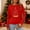Red, variant on Christmas Shirts for Women Funny Merry Christmas Graphic T Shirts V Neck Long Sleeve Xmas Tops Blouse