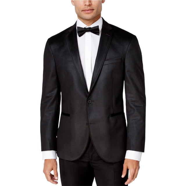 Chaqueta de terciopelo Kenneth Cole para hombre color negro 38 regular