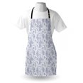 thumbnail image 3 of Paisley Apron Abstract Backgrounded Hand Drawn Style Pattern with Flowers Leaves and Buds, Unisex Kitchen Bib Apron with Adjustable Neck for Cooking Baking Gardening, Black and White, by Ambesonne, 3 of 3