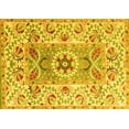thumbnail image 1 of Ahgly Company Indoor Rectangle Abstract Yellow Modern Area Rugs, 8' x 10', 1 of 4
