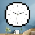 thumbnail image 5 of 12inch Large Round Art Acrylic Mosaic Clock Wall Watch Bedroom Living Room Bathroom Dinner Decorative Ornament, 5 of 6