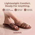 thumbnail image 4 of Cushionaire Caper Jelly Sandals for Women, Comfortable Womens Slides with Cushioned Footbed and Wide Widths Available, 4 of 23