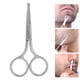 thumbnail image 1 of Tijeras para el Pelo de la Nariz - Tijeras de Punta Redontada de Acero inoxidable para Nariz, Cejas, Bigote y Barba - Recorte Preciso Con Protectción Más Segura y Fácil, 1 of 7