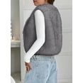 BTFBM Faux Fur Vest Women Fall Fashion Sleeveless Fuzzy Jacket Fluffy ...