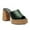 Green, variant on XYD Women Espadrilles Platform Sandals Open Toe Chunky Block Heel Mules Fashion Summer Beach Shoes Size 5 Green