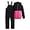Black/Fuchsia/Black, variant on Arctic Hero Kids' Ski Set – 2 Piece Unisex Insulated Waterproof Snow Bib & Hooded Jacket (4-18)
