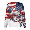 thumbnail image 5 of 4th Of July Trendy Jackets for Women 250th Anniverasry Funny Floral Flag Printed Scrub Jacket Nursing Uniform Shirts with Pockets, 5 of 5