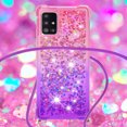 thumbnail image 4 of Funda para Samsung Galaxy A51 5G Brillantina Líquida Divertida Reluciente y con Cristales en Movimiento Cuerpo Cruzado con Cordón Ajustable, 4 of 5
