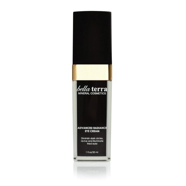 Crema para ojos Bella Terra Advanced Radiance | Hidratante diario para ojos | Reducir Arrugas y Ojeras | Tratamiento de renovación de la piel de acción rápida (1 fl. oz / 30ml)