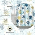 thumbnail image 4 of Winter Shower Curtain, Ski Sports Snow Mountain Field Outdoor Modern Ski Station Cable Car Travel Ice and Trees Bathroom Decor Shower Curtain Sets, Waterproof Fabric Bath Curtain with Hooks, 66x72 in, 4 of 7