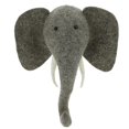 thumbnail image 1 of Fiona Walker Inglaterra Elefante Mini Cabeza de Animal de Fieltro, Montado en la Pared Sailing Electrónica, 1 of 3