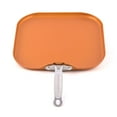 Original Copper Pan NonStick Square Griddle Pan, 11?