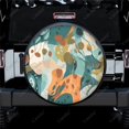 thumbnail image 2 of Motif de Formes Abstraites Nature Polyester Roue de Rechange Universelle pour Remorque RV SUV Camion Campeur, 2 of 5