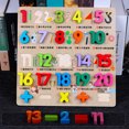 thumbnail image 2 of Amdohai Wooden Number Puzzle Match Board Math Game Early Learning Toys Color Shape Sorting Number, 2 of 7