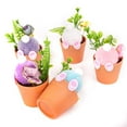 thumbnail image 6 of Easter Bunny Mini Planter Adorable Rabbit Pot Ideal Tray Ornament For Home Style, 6 of 7