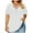 White2, variant on Babysbule Women's Plus Size V Neck T-Shirt Soft Comfy Casual Short Sleeve Blouse for Summer Spring