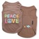 thumbnail image 1 of Camiseta Parisina Para Perros – Bordado Peace Love 100% Algodón Transpirable Ropa Para Perros – Chaleco Sin Mangas Para Mascotas – Camisa Lavable A Máquina Para Perros Grandes Xl, 1 of 1