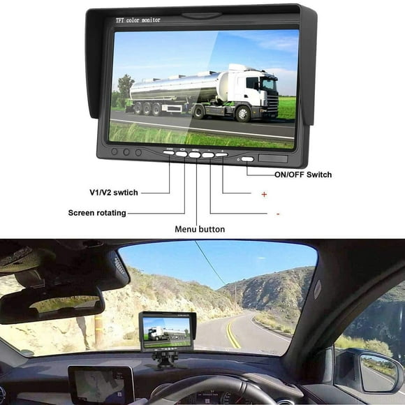 black 7 Inch High Definition Lcd Display Monitor Multifunctional Smart Display Screen #W4v38