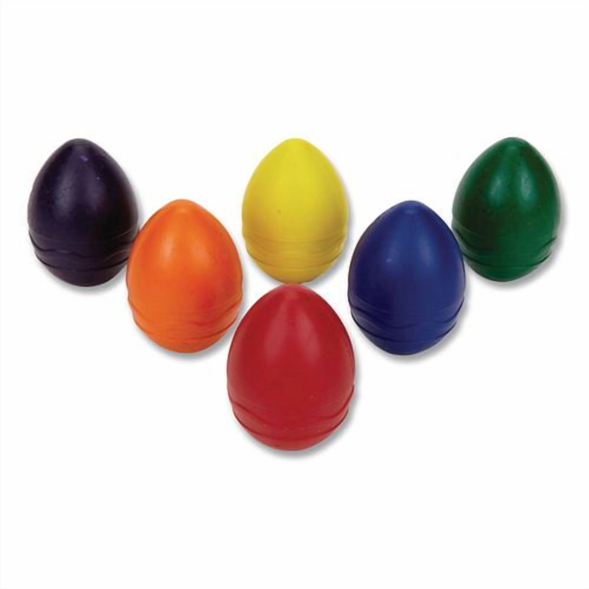 My First Washable Palm Grasp Crayons, Assorted Colors, 6/Pack | Bundle of 2