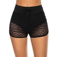 thumbnail image 2 of Eigraketly Pantalones cortos de baño de cintura alta para mujer, ropa de baño calada para tomar el sol, ropa interior de playa de poliéster Type2 NO2, 2 of 6
