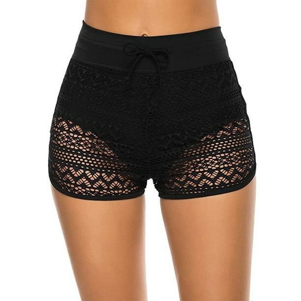 Toystoory Pantalones cortos de bano de cintura alta de verano para mujer banadores para tomar el sol surf banador transparente ropa de Type2 NO2 Walmart en linea