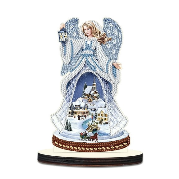 Diamond Painting Desktop Decorations, Lamp Lifting Virgin 5D DIY Special Diamond Art Decoration Kit for Adults, Office Desktop or Christmas Holiday Gift