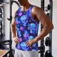 thumbnail image 5 of Logiee Skull flower star sky Print Men's Workout Tank Top,Quick Dry Workout Tank Top,Gym Muscle Tee,Fitness Bodybuilding Sleeveless T Shirt-X-Large, 5 of 7