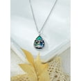 thumbnail image 3 of Dorunmo Dragonfly Lotus Necklace with Abalone 925 Sterling Silver Lotus Abalone Pendant Necklace for Women, 3 of 6