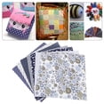 thumbnail image 1 of 7 unids Diferente Patrón Patchwork Tela 100% Algodón Azul Batiks Costura Scrapbooking Acolchar Artcraft para Coser Craft Cloth DIY Wallet Cojín cubierta(25 * 25cm) Unbranded JY38078-01, 1 of 7