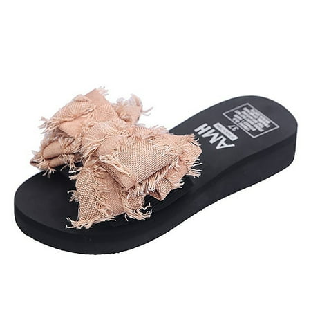 

Womens House Slippers Women S New Summer Bow Fashion Light Foreign Trade Slippers